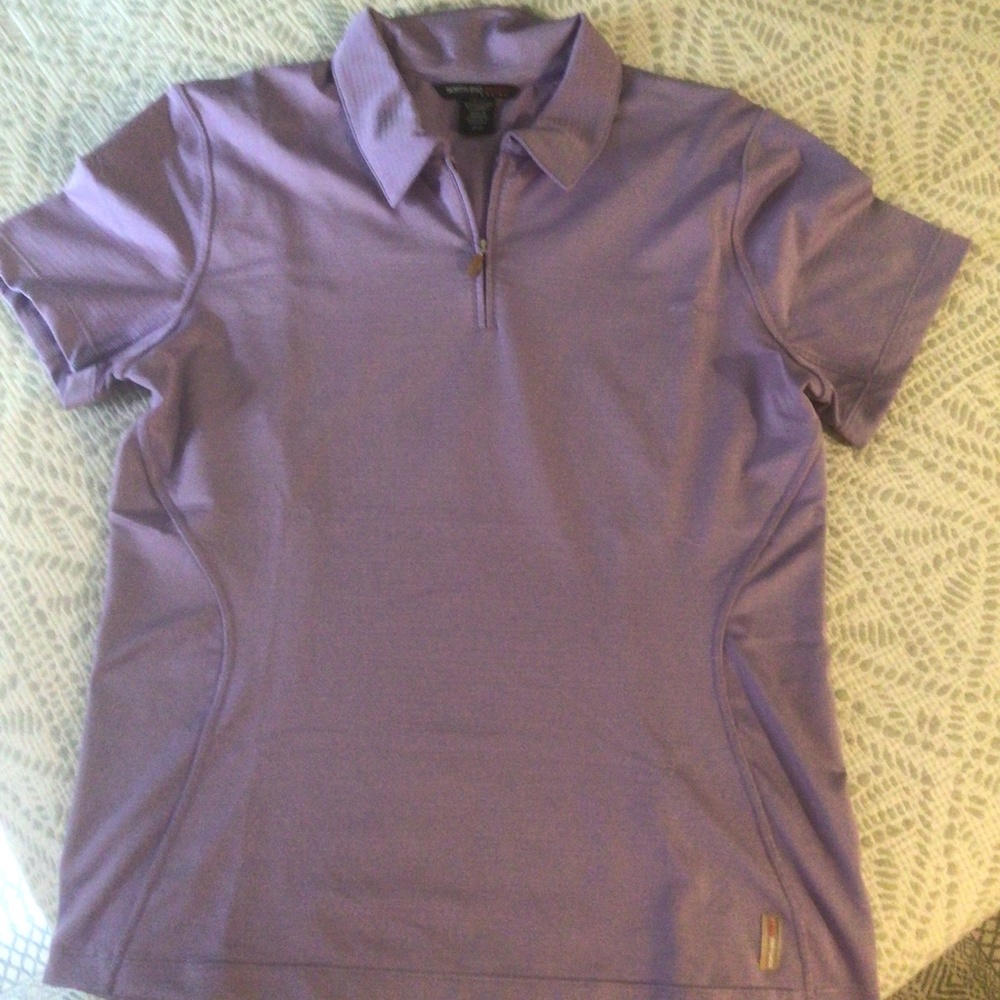Lilac North End Sport Ladies Golf Shirt M